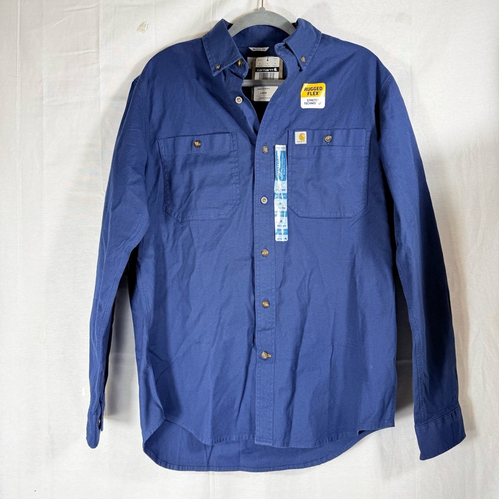 Carhartt Men’s Size M Rugged Flex Relaxed Fit Long Sleeve Shirt‎ NWT